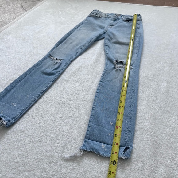 MOTHER The Looker Sacred Slit Ankle Nice Shot Wash Skinny Jeans Size 25 - Picture 3 of 11